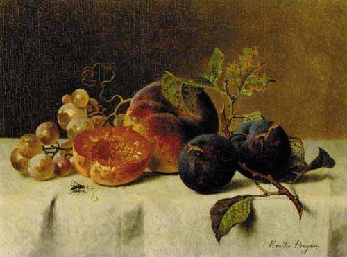 Johann Wilhelm Preyer Trauben Germany oil painting art